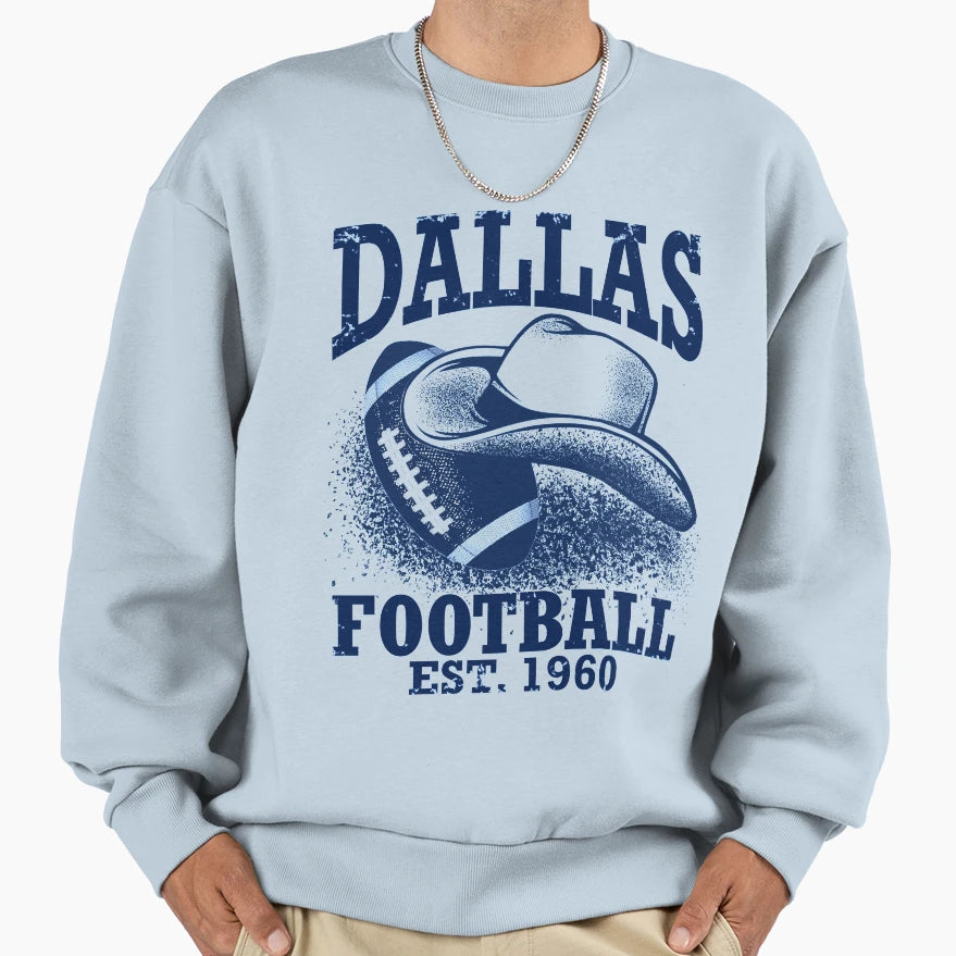 Dallas Football Sweatshirt - Minimalist Print for Adults - T-Shirt, Sweatshirt, Hoodie