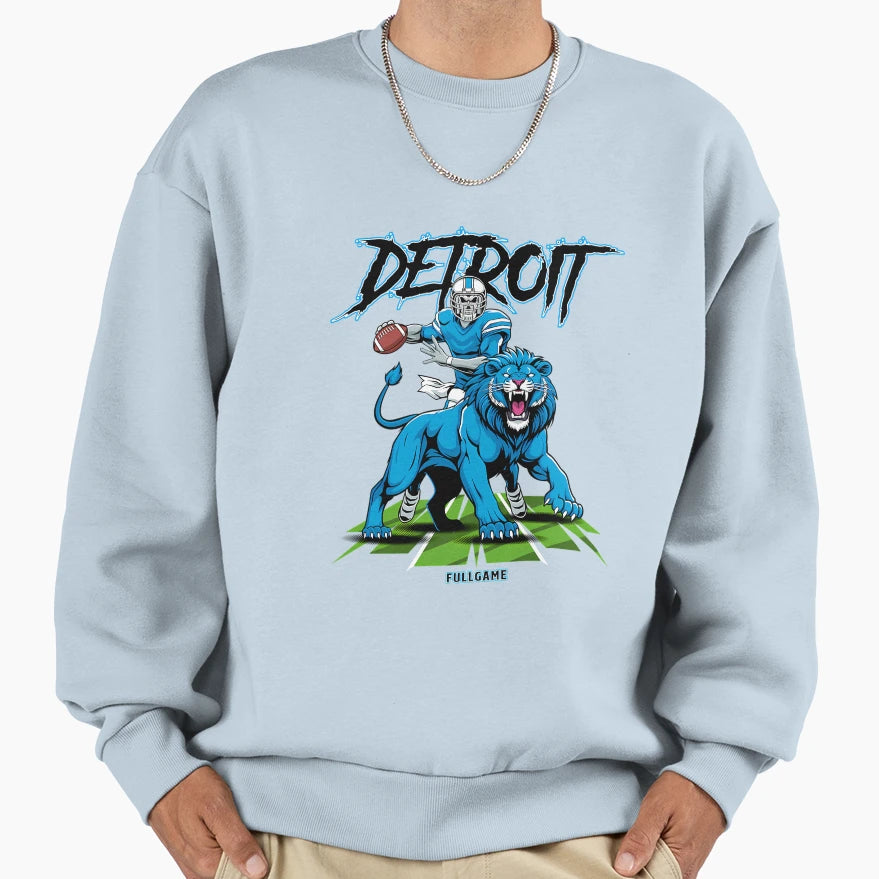 Detroit American Football Sweatshirt - Trendy Graphic Unisex - T-Shirt, Sweatshirt, Hoodie