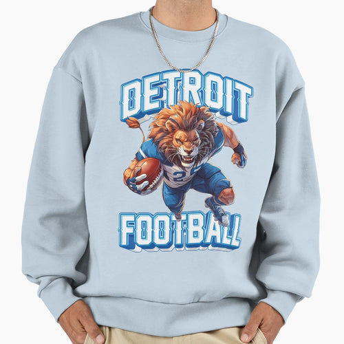 Detroit Lion Sweatshirt - Unique Graphic for Adults - T-Shirt, Sweatshirt, Hoodie