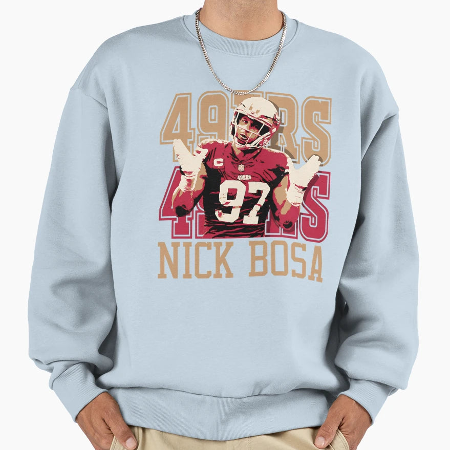 Championship Touchdown Player 97 Sweatshirt - Minimalist Print for Adults - T-Shirt, Sweatshirt, Hoodie