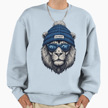 Detroit Lions Sweatshirt - Minimalist Print Unisex - T-Shirt, Sweatshirt, Hoodie