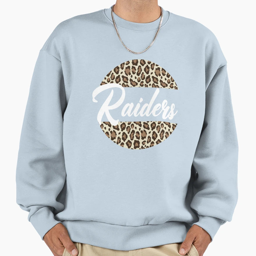 Raiders High School Mascot Sports Sweatshirt - Trendy Graphic for Adults - T-Shirt, Sweatshirt, Hoodie