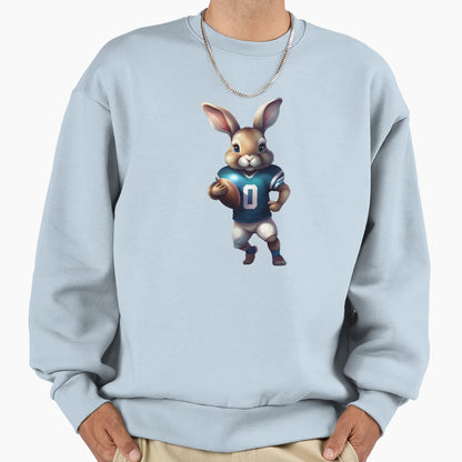 Football Lover Rabitt Rabbit Rabbit Sweatshirt - Graphic Print Unisex - T-Shirt, Sweatshirt, Hoodie