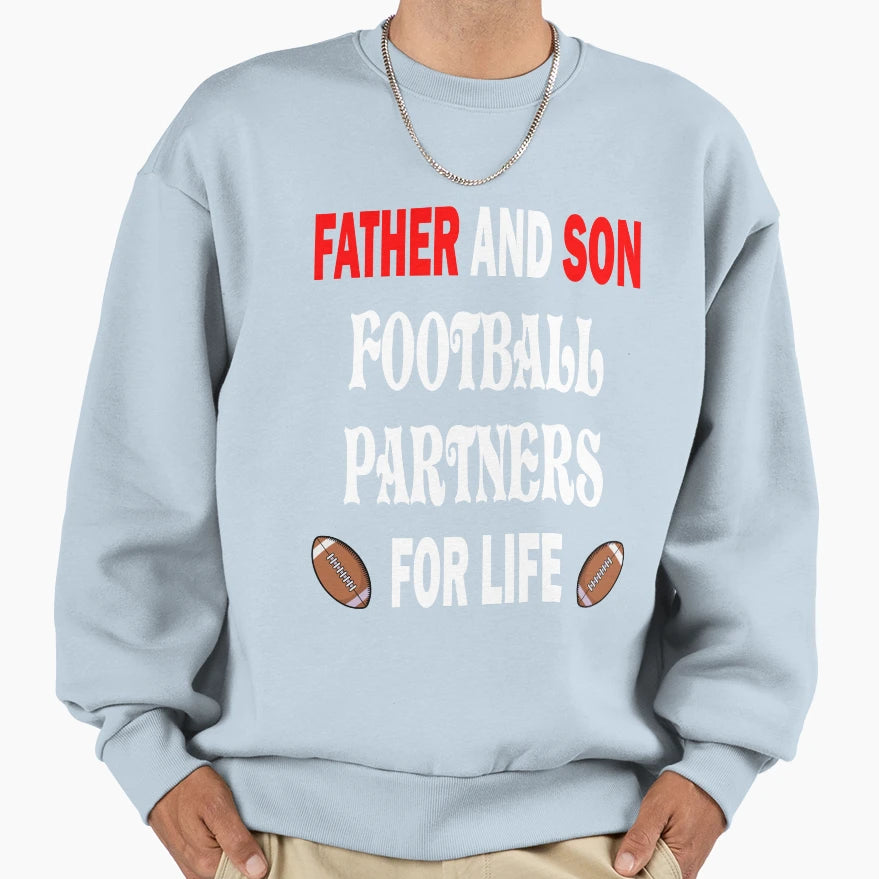 Born To Play Football Forced To Sweatshirt - Novelty Apparel for Adults - T-Shirt, Sweatshirt, Hoodie