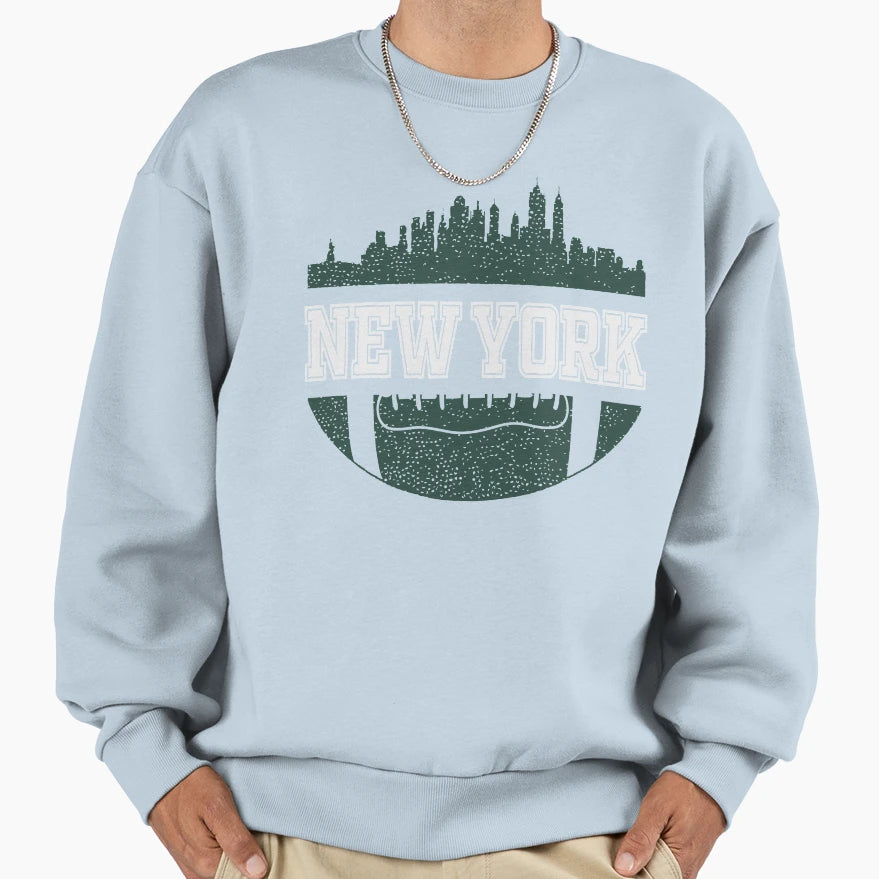Jets Football Fan New York City Sweatshirt - Minimalist Print for Adults - T-Shirt, Sweatshirt, Hoodie