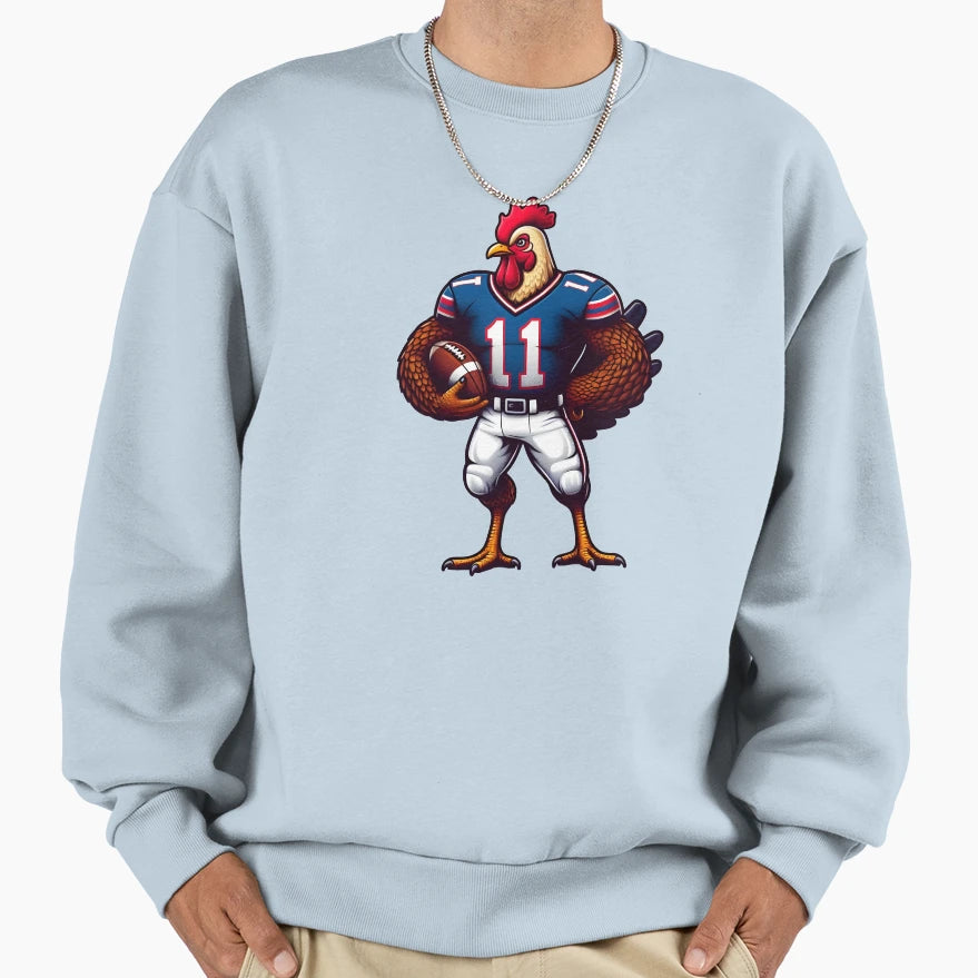 Thanksgiving Football Turkey Sweatshirt - Streetwear Style Unisex - T-Shirt, Sweatshirt, Hoodie