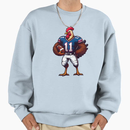 Thanksgiving Football Turkey Sweatshirt - Streetwear Style Unisex - T-Shirt, Sweatshirt, Hoodie