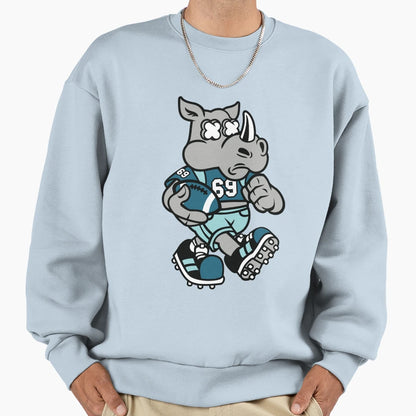 Rhino Football Club Team Sweatshirt - Fun Novelty Design for Adults - T-Shirt, Sweatshirt, Hoodie