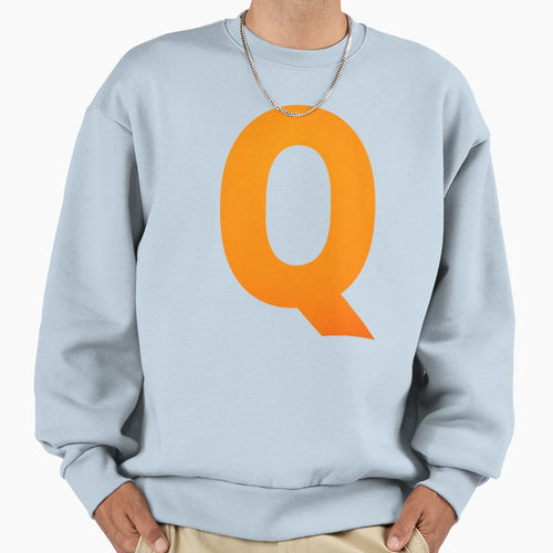 Q Alphabet Letter Q Sweatshirt - Trendy Graphic Unisex - T-Shirt, Sweatshirt, Hoodie