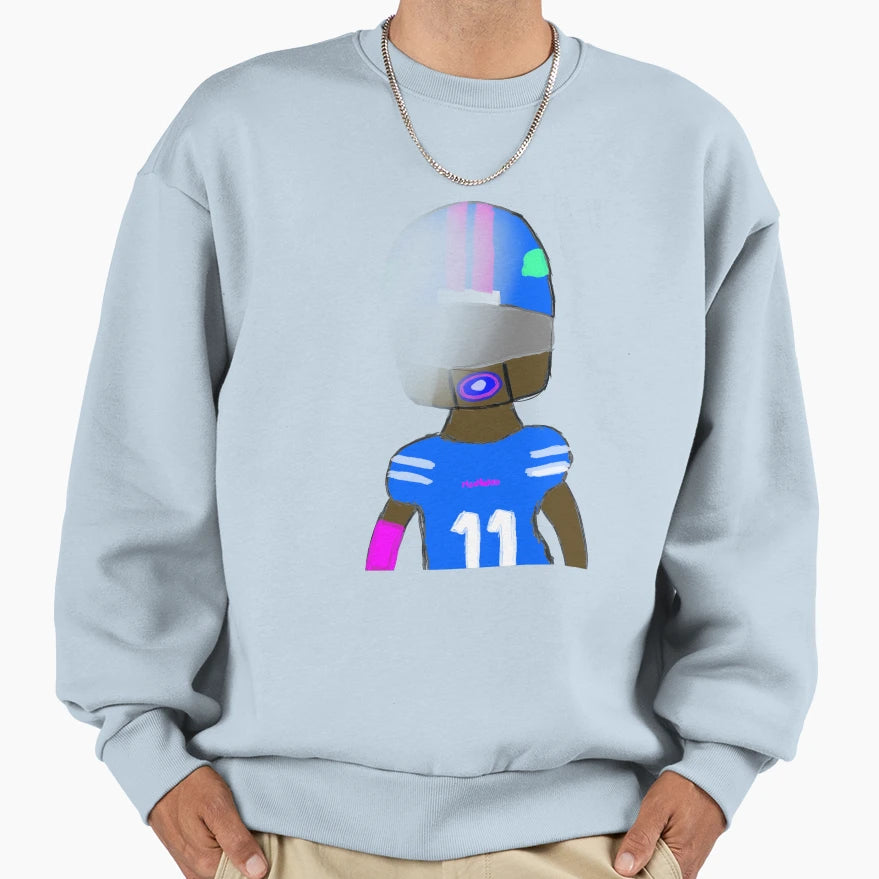 Fading Football Player Sweatshirt - Custom Art Print for Adults - T-Shirt, Sweatshirt, Hoodie