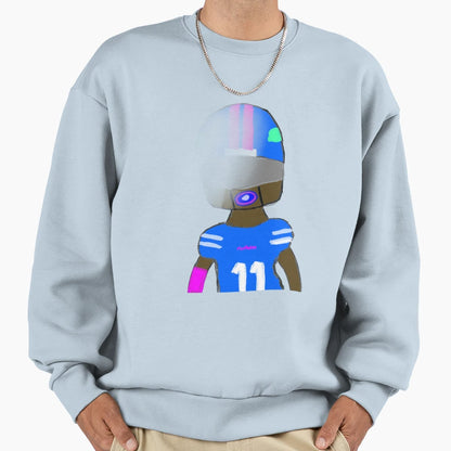 Fading Football Player Sweatshirt - Custom Art Print for Adults - T-Shirt, Sweatshirt, Hoodie