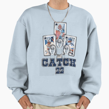 Emmitt Smith Catch 22 Sweatshirt - Trendy Graphic Men Women - T-Shirt, Sweatshirt, Hoodie