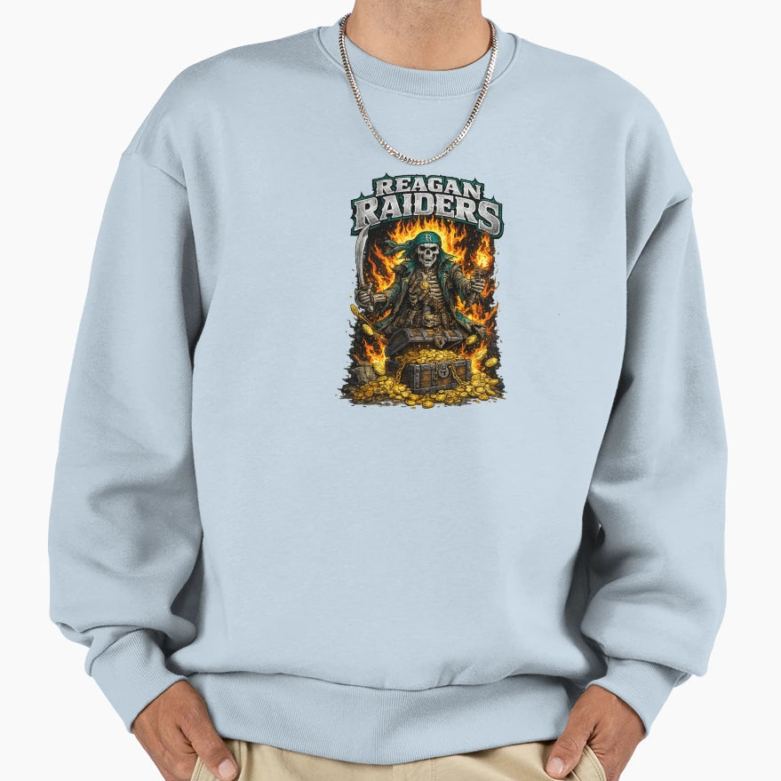 Rise Reagan Raiders North Sweatshirt - Fun Novelty Design for Adults - T-Shirt, Sweatshirt, Hoodie