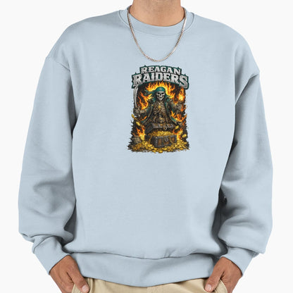 Rise Reagan Raiders North Sweatshirt - Fun Novelty Design for Adults - T-Shirt, Sweatshirt, Hoodie