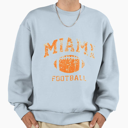 Miami Football Sweatshirt - Aesthetic Graphic Unisex - T-Shirt, Sweatshirt, Hoodie
