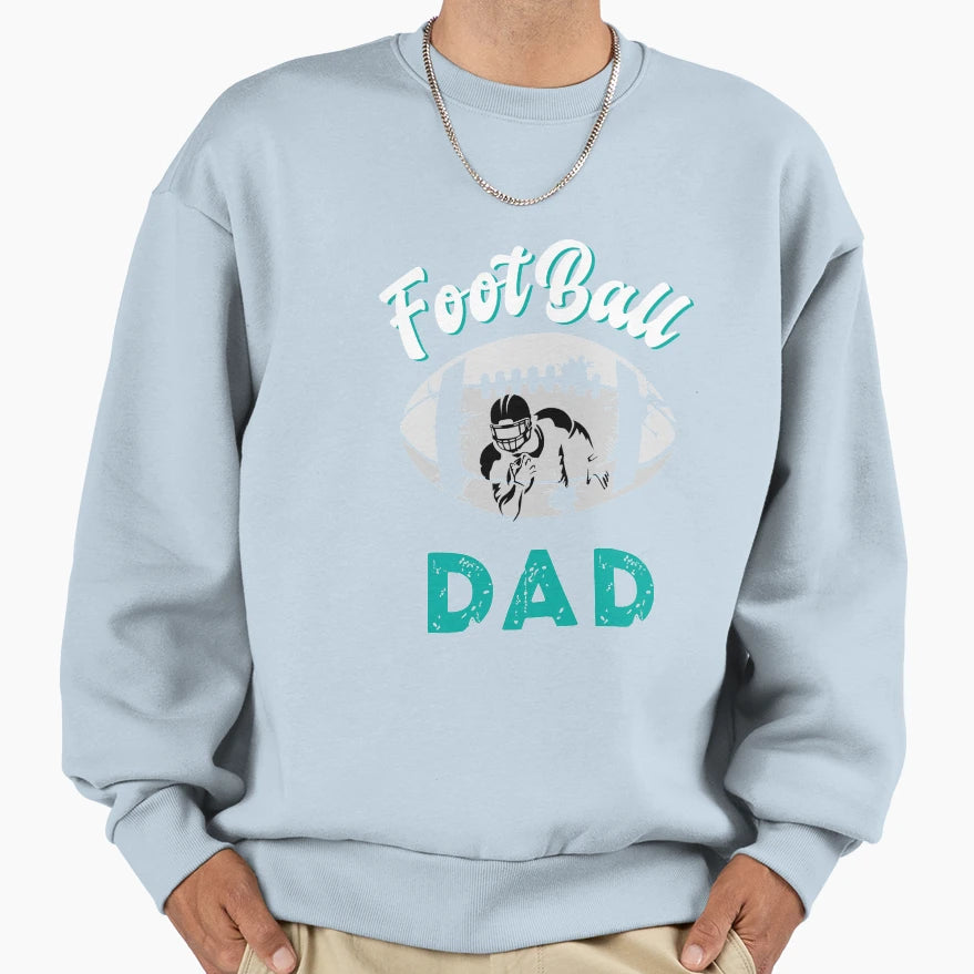 Football Dad Birthday Day Gift T-Shirt - Trendy Graphic Unisex - T-Shirt, Sweatshirt, Hoodie