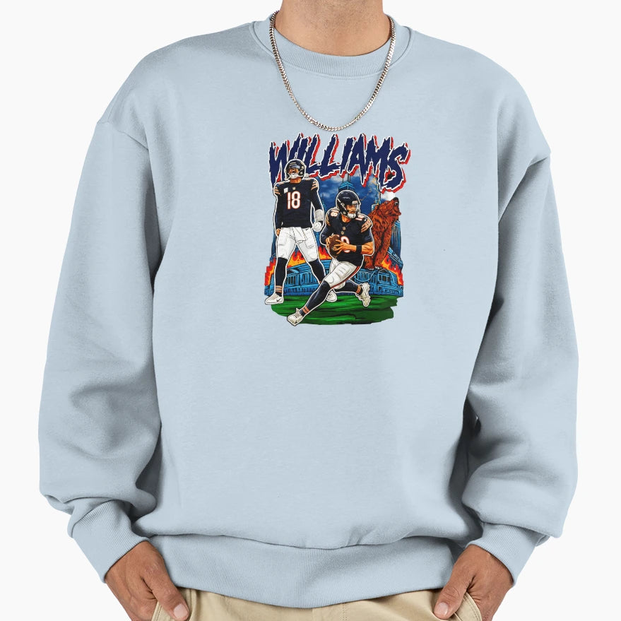 CW Bears Football Sweatshirt - Fun Novelty Design for Adults - T-Shirt, Sweatshirt, Hoodie