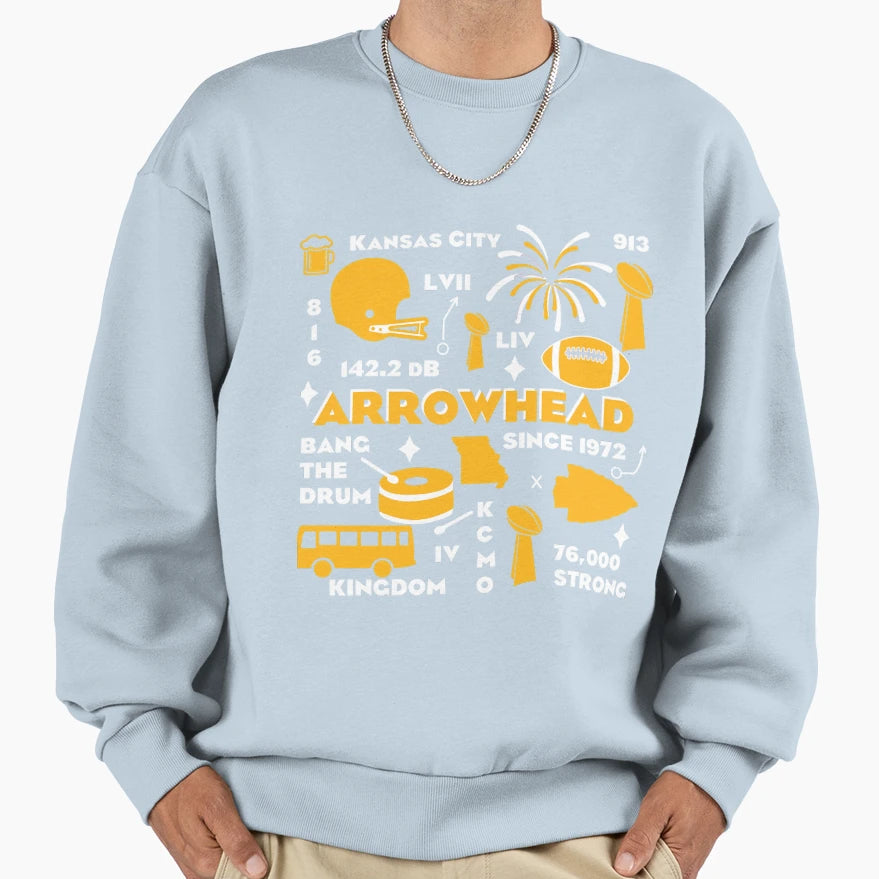 Art Kansas City Chiefs Sweatshirt - Custom Art Print for Adults - T-Shirt, Sweatshirt, Hoodie