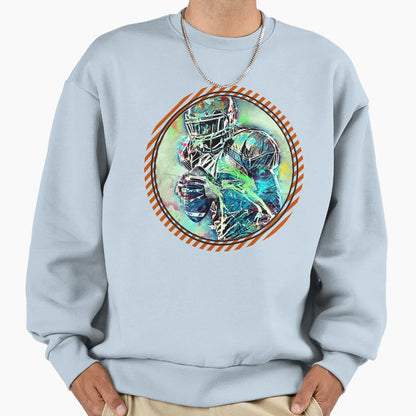 American Football Quarterback Sweatshirt - Aesthetic Graphic Unisex - T-Shirt, Sweatshirt, Hoodie