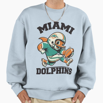 Art Miami Dolphins Sweatshirt - Novelty Apparel for Adults - T-Shirt, Sweatshirt, Hoodie