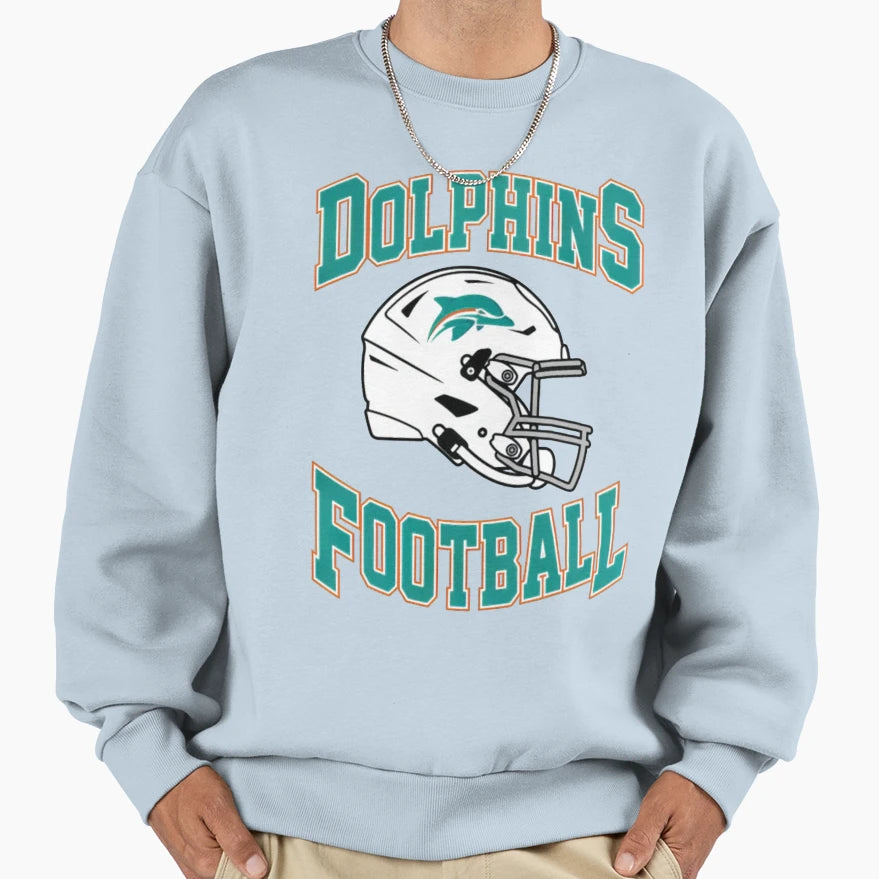 Football Miami Dolphins Sweatshirt - Aesthetic Graphic Unisex - T-Shirt, Sweatshirt, Hoodie