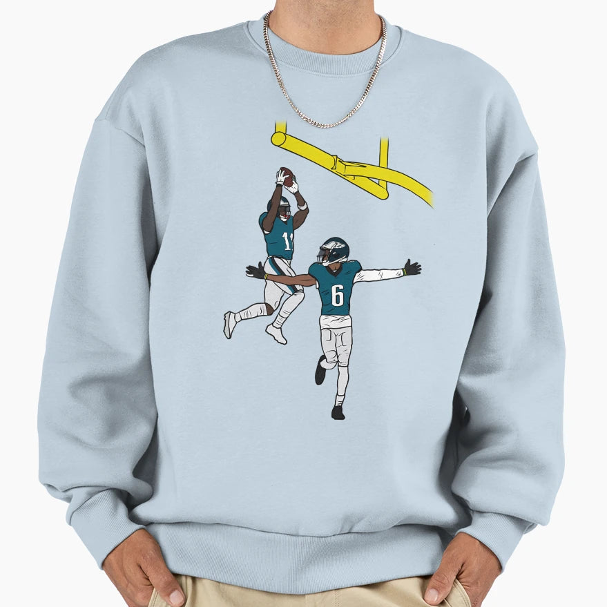 Aj Brown And Devonta Smith Dunk Sweatshirt - Custom Art Print for Adults - T-Shirt, Sweatshirt, Hoodie