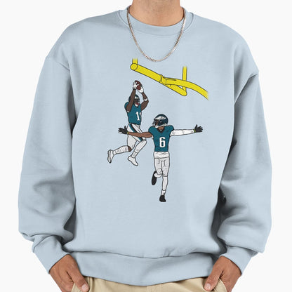 Aj Brown And Devonta Smith Dunk Sweatshirt - Custom Art Print for Adults - T-Shirt, Sweatshirt, Hoodie