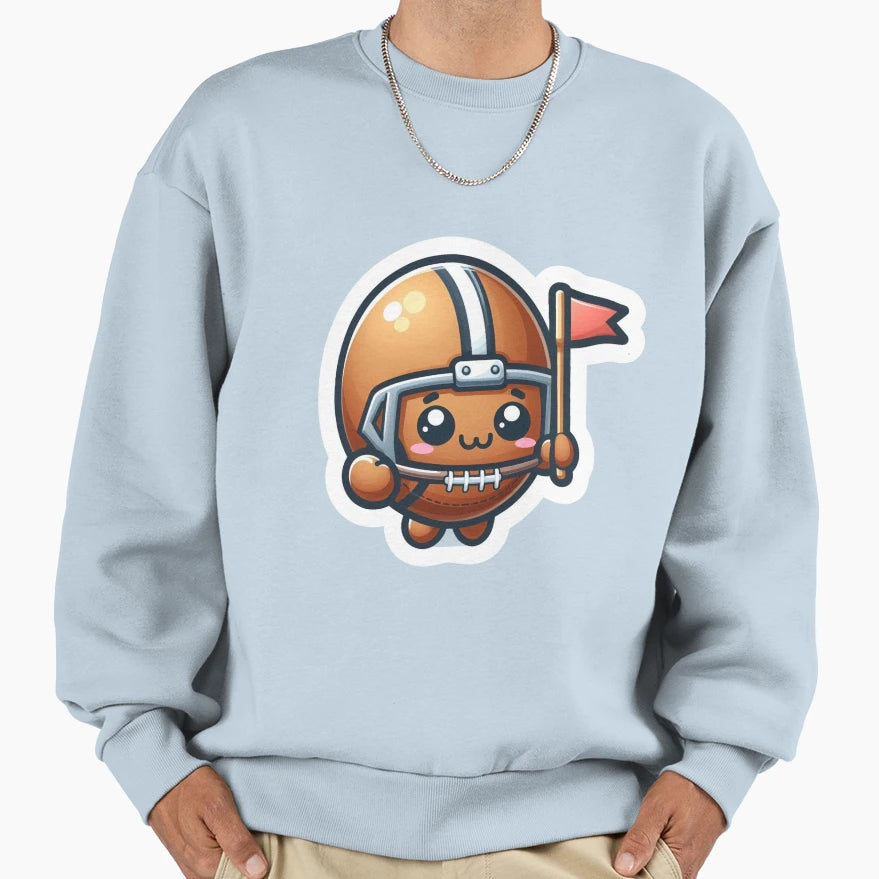 American Football Mascot 4 Sweatshirt - Aesthetic Graphic for Adults - T-Shirt, Sweatshirt, Hoodie