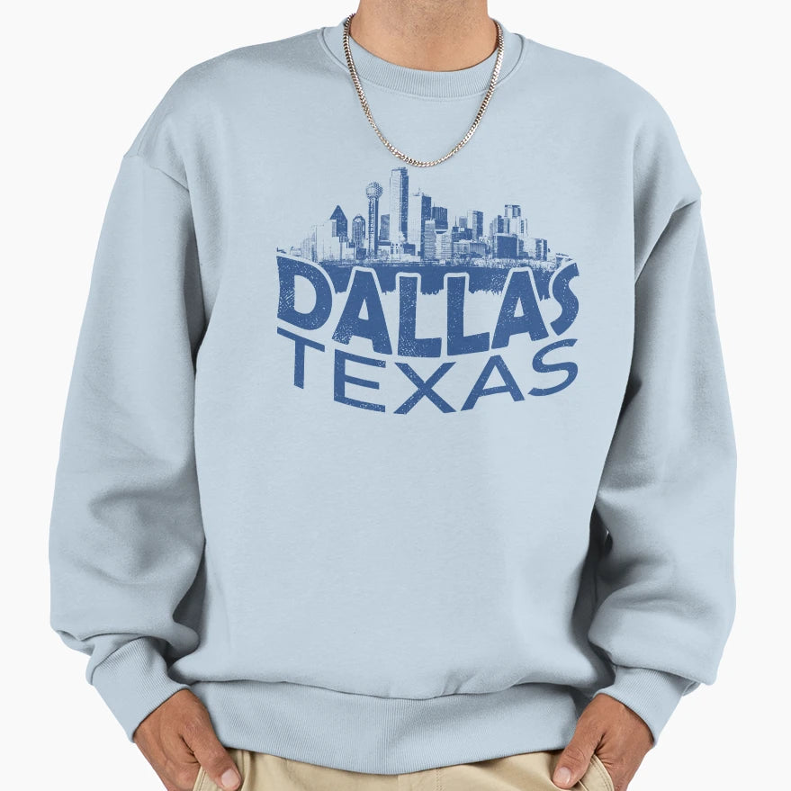 Dallas Texas Sweatshirt - Casual Everyday Wear Unisex - T-Shirt, Sweatshirt, Hoodie