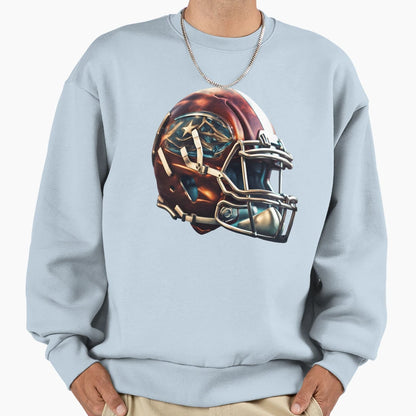 Football Helmet Sweatshirt - Minimalist Print for Adults - T-Shirt, Sweatshirt, Hoodie