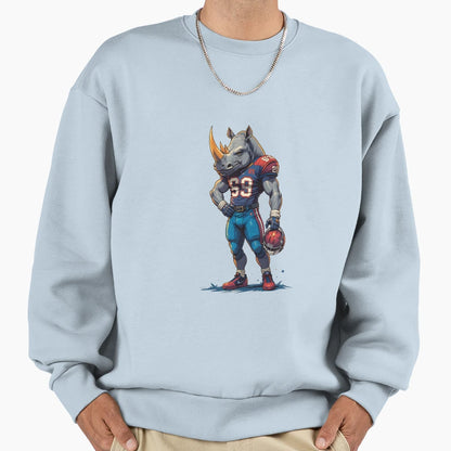 Rhino Sweatshirt - Custom Art Print Men Women - T-Shirt, Sweatshirt, Hoodie