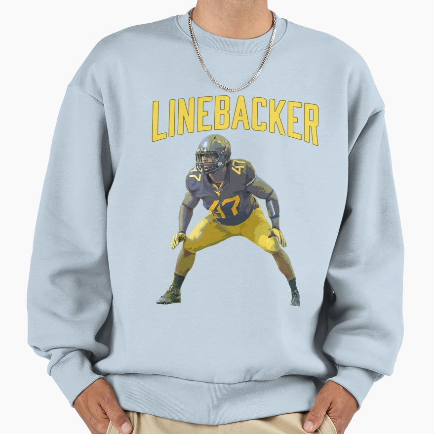Linebacker American Football Position Sweatshirt - Novelty Apparel Unisex - T-Shirt, Sweatshirt, Hoodie