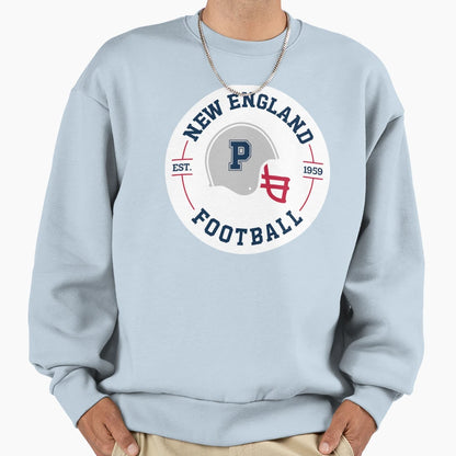 New England Football Badge Sweatshirt - Graphic Print Unisex - T-Shirt, Sweatshirt, Hoodie