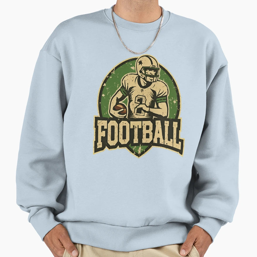 Football Sports Logo Sweatshirt - Unique Graphic Men Women - T-Shirt, Sweatshirt, Hoodie
