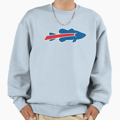 Buffalo Bass Sweatshirt - Fun Novelty Design for Adults - T-Shirt, Sweatshirt, Hoodie