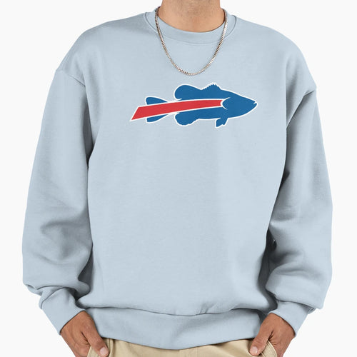 Buffalo Bass Sweatshirt - Fun Novelty Design for Adults - T-Shirt, Sweatshirt, Hoodie