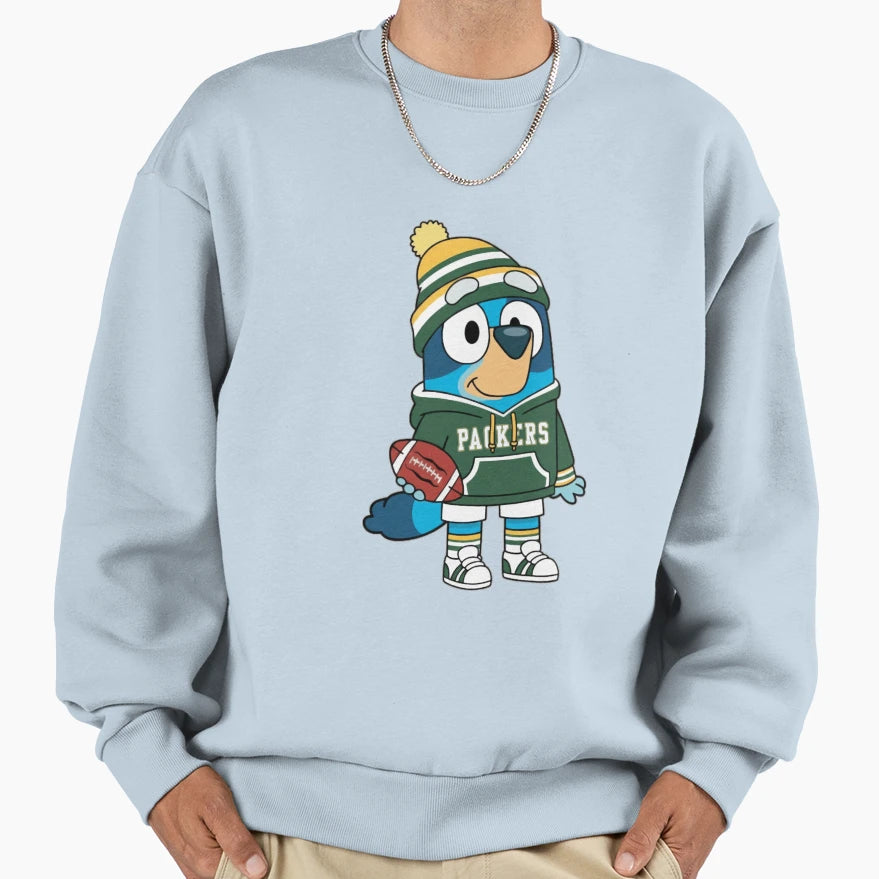 Bluey Green Bay Packers M10161 Sweatshirt - Minimalist Print Men Women - T-Shirt, Sweatshirt, Hoodie