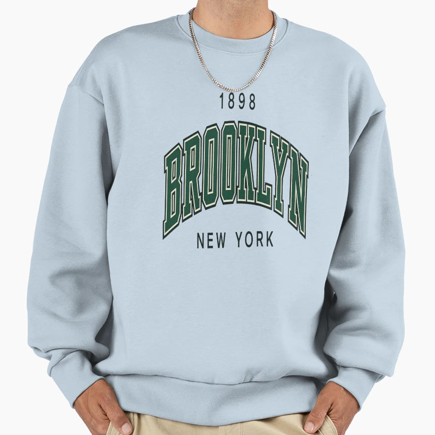 Brooklyn New York 1898 Varsity Sweatshirt - Minimalist Print Men Women - T-Shirt, Sweatshirt, Hoodie