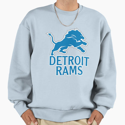 Detroit Rams T-Shirt - Custom Art Print for Adults - T-Shirt, Sweatshirt, Hoodie