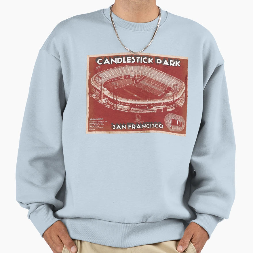Candlestick Park Home San Sweatshirt - Custom Art Print for Adults - T-Shirt, Sweatshirt, Hoodie