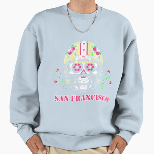San Francisco Football Helmet Sweatshirt - Aesthetic Graphic Unisex - T-Shirt, Sweatshirt, Hoodie