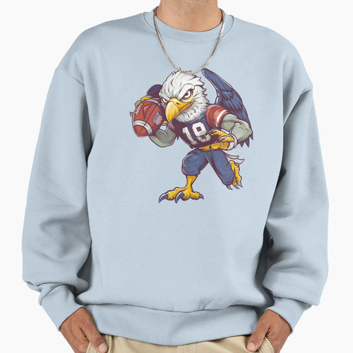 American Bald Eagle Football Sweatshirt - Streetwear Style Unisex - T-Shirt, Sweatshirt, Hoodie