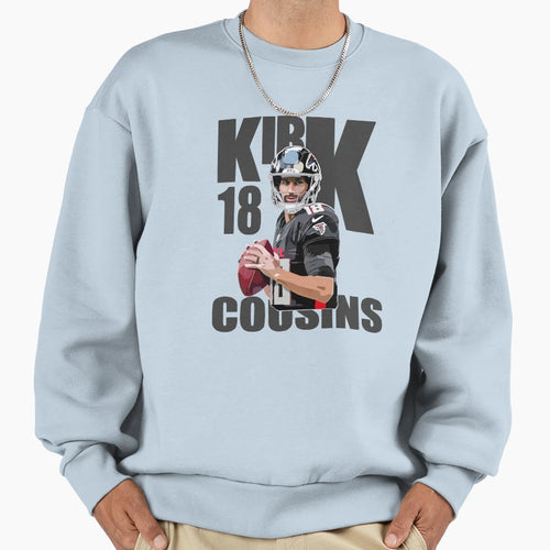 Kirk Cousins 18 Kirko Football Fan Sweatshirt - Graphic Print Men Women - T-Shirt, Sweatshirt, Hoodie
