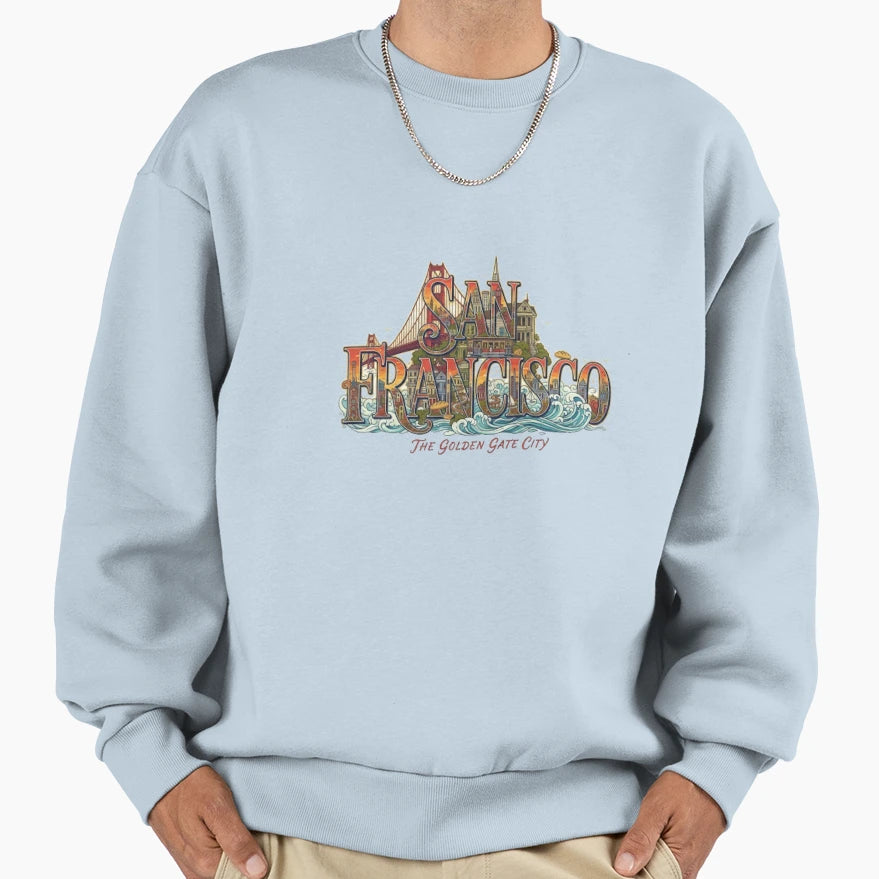 San Francisco Sweatshirt - Graphic Print Men Women - T-Shirt, Sweatshirt, Hoodie