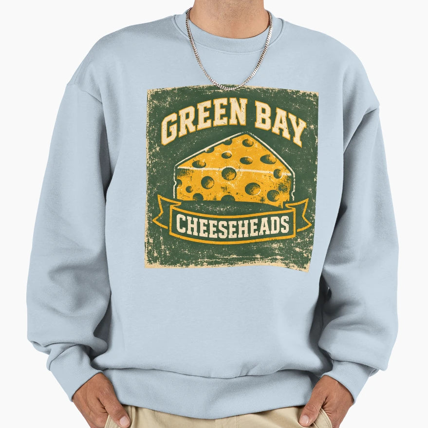 Green Bay Cheeseheads Sweatshirt - Casual Everyday Wear Men Women - T-Shirt, Sweatshirt, Hoodie