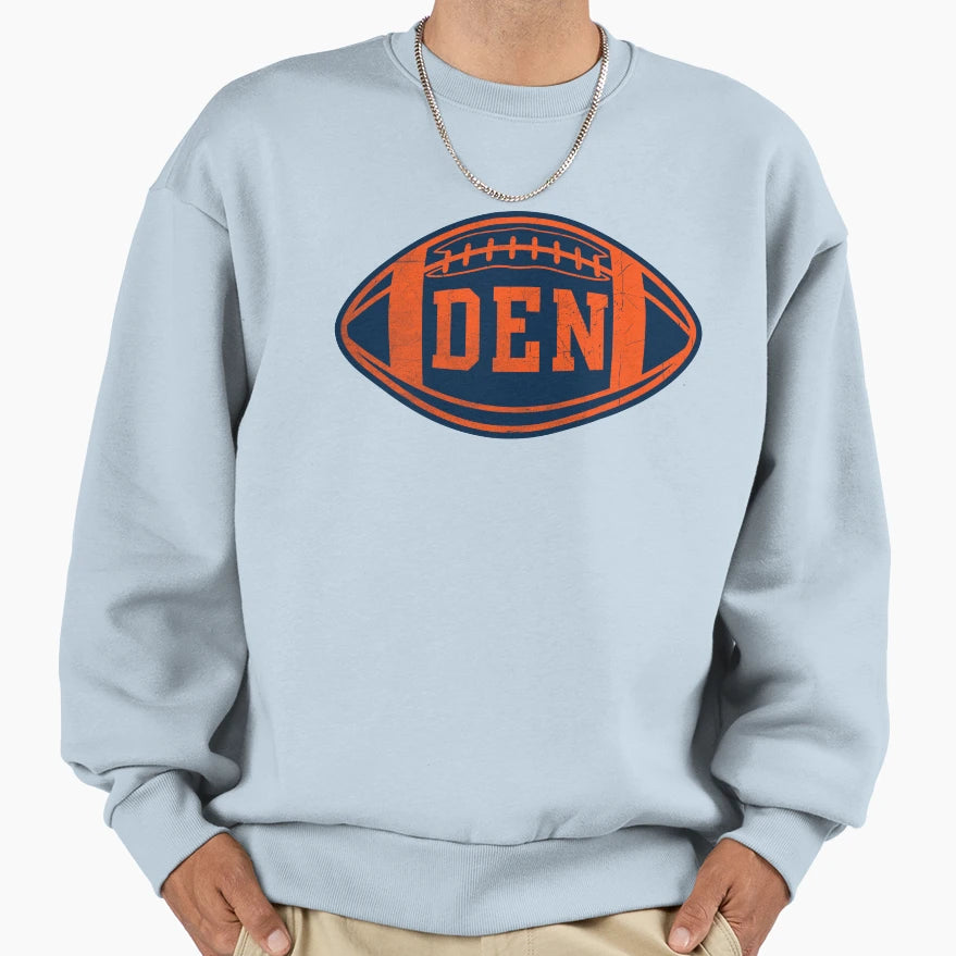 Denver Throwback Football Sweatshirt - Streetwear Style Unisex - T-Shirt, Sweatshirt, Hoodie