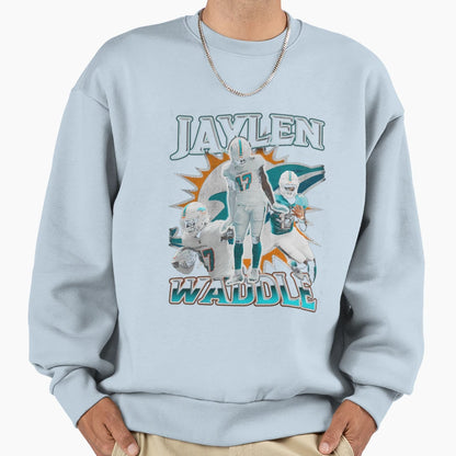 Jaylen Waddle Sweatshirt - Aesthetic Graphic Men Women - T-Shirt, Sweatshirt, Hoodie
