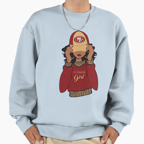 49Ers Big Fan Womens 49Ers Fan Girlfriend T-Shirt - Graphic Print Unisex - T-Shirt, Sweatshirt, Hoodie