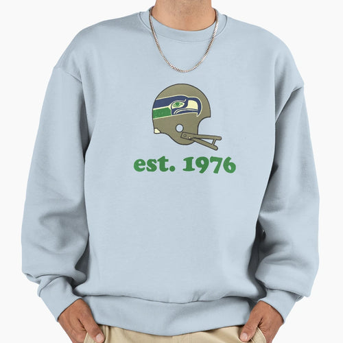 Seahawks Est 1976 Distressed Sweatshirt - Graphic Print Men Women - T-Shirt, Sweatshirt, Hoodie