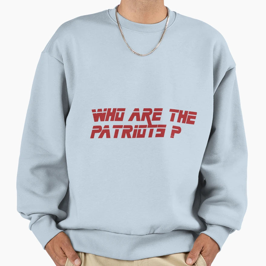 Metal Gear Solid Who Are Patriots Sweatshirt - Novelty Apparel Unisex - T-Shirt, Sweatshirt, Hoodie